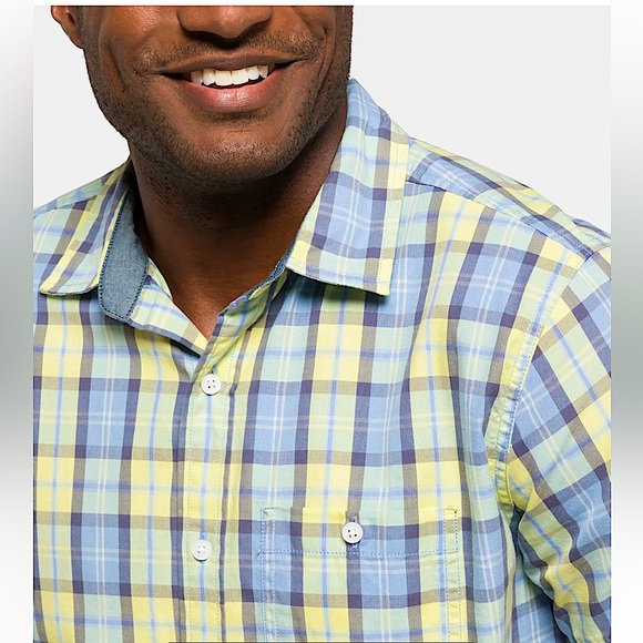 🆕 Even Tide Shor One Pocket Coastal Shirt - Picture 10 of 15